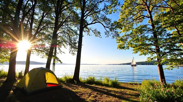 Les meilleures destinations pour un camping bord de l'eau